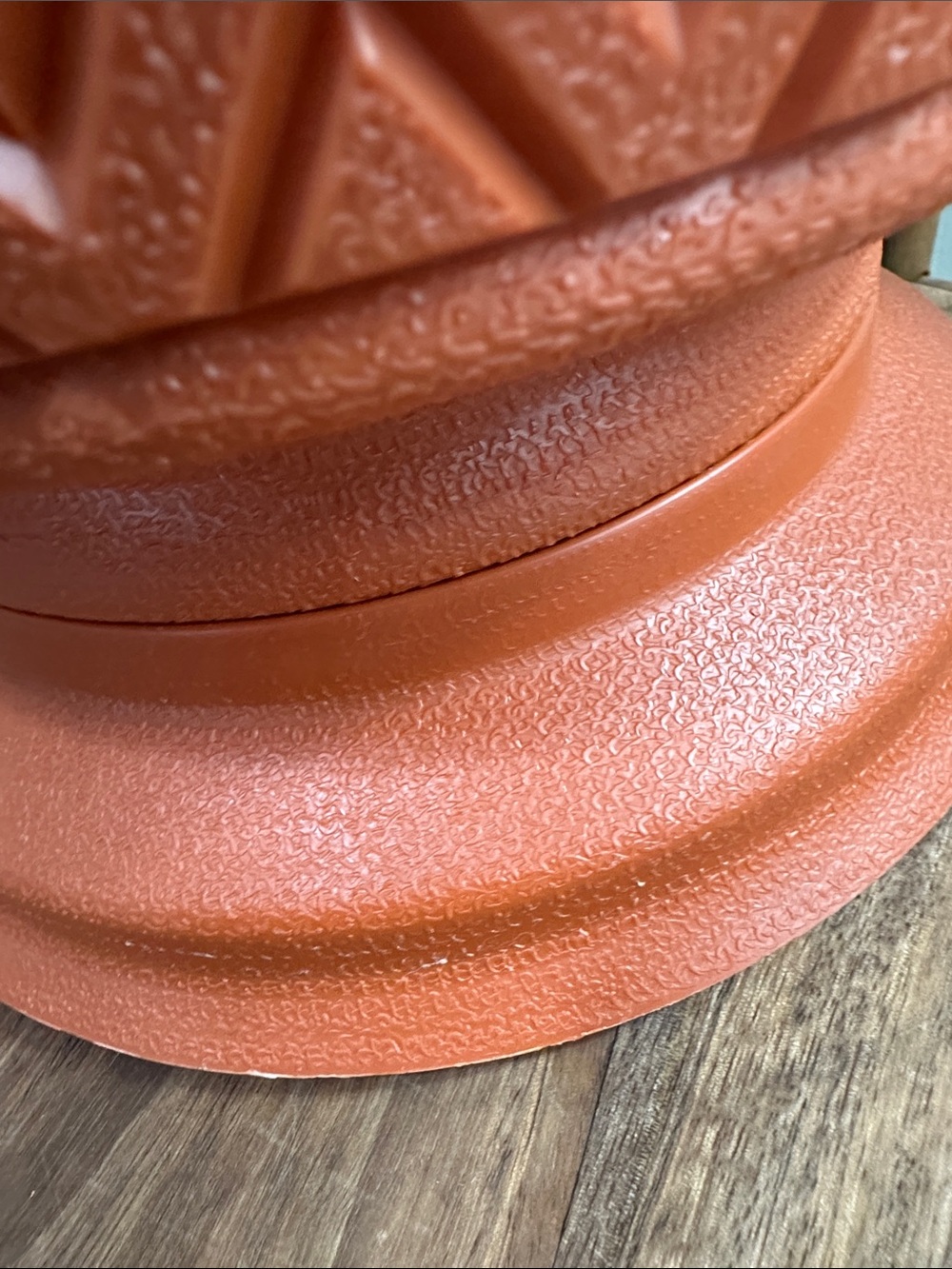 Vintage LAWNWARE TWO•IN•ONE Plastic Planter Reversible Saucer Terracotta Tone - Picture 17 of 17